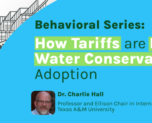 Dr Charlie Hall Tariff's impact on water conservation banner