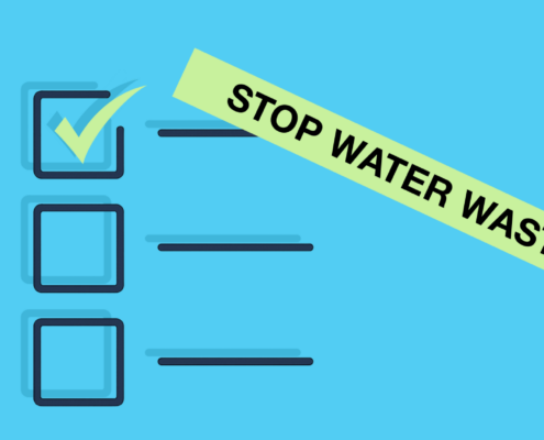 Save water behavioral tactics checklist banner