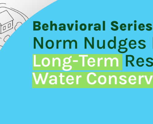 Norm Nudges for water conservation programs