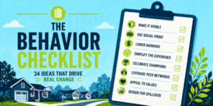 behavior design with cbsm checklist for behavior change tactics