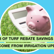 two thirds of rebate savings from irrigation