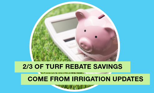 two thirds of rebate savings from irrigation