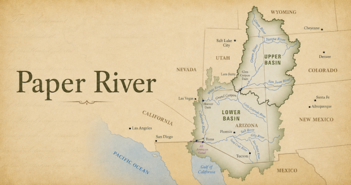 paper river colorado river divide of lower and upper basin water supply