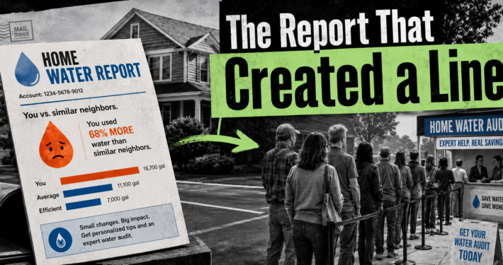 home water report behavior nudge banner