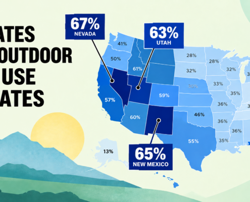 where is outdoor water use the highest map banner